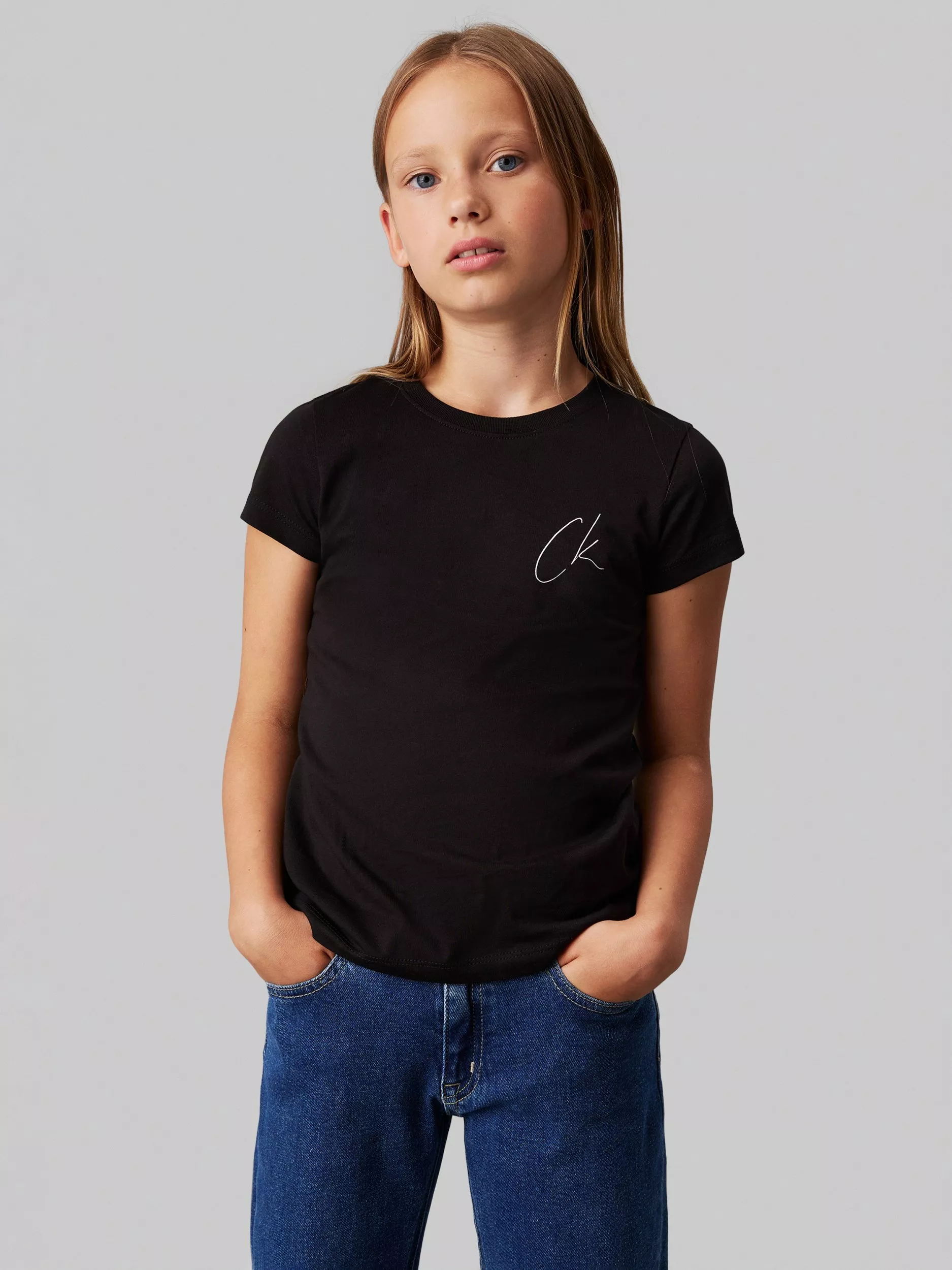 Girls calvin klein t shirt online