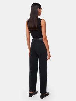 Whistles Stretch Barrel Leg Jeans - view 2, Black