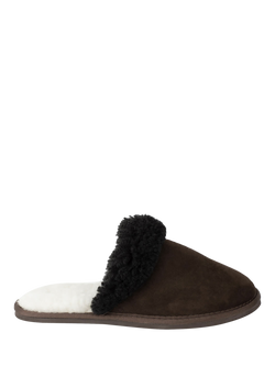 Celtic & Co. Men's Sheepskin Mule Slippers, Mocca