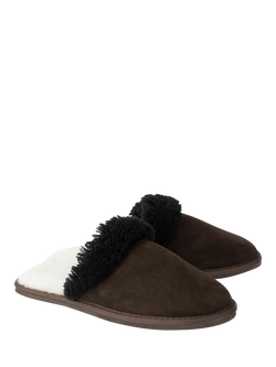 Celtic & Co. Men's Sheepskin Mule Slippers - view 2, Mocca