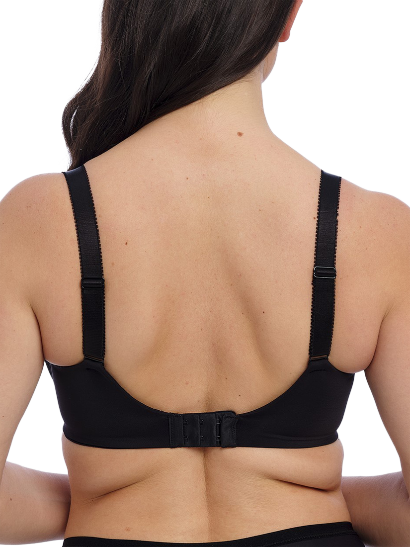 Product image 2 of 5, which shows Fantasie Demure Moulded Non-Padded Underwired Bra, Black, 32DD