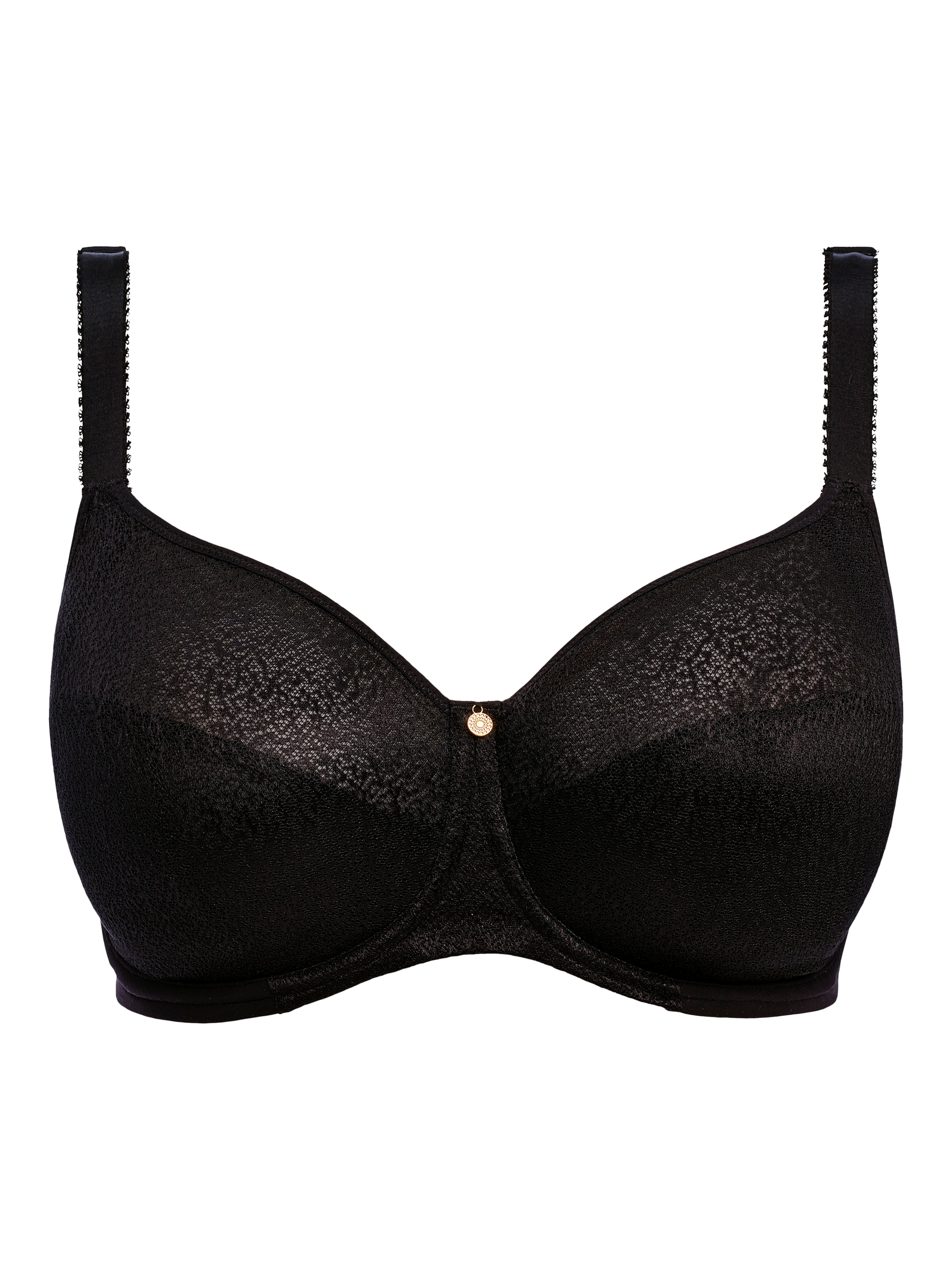 Product image 5 of 5, which shows Fantasie Demure Moulded Non-Padded Underwired Bra, Black, 32DD