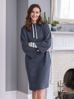 Celtic & Co. Funnel Neck Sweater Dress, Navy - view 2, Navy