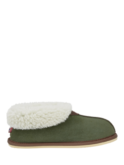 Celtic & Co. Sheepskin Bootee Slippers, Moss