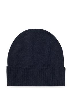 Celtic & Co. Super Soft Geelong Wool Beanie Hat, Dark Navy - view 2, Dark Navy