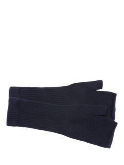 Celtic & Co. Super Soft Pure Wool Wrist Warmers, Dark Navy