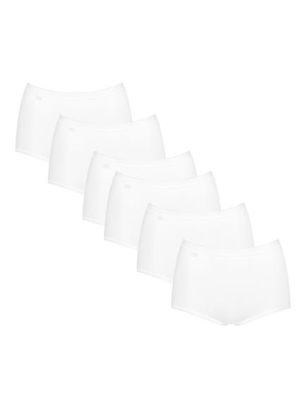 sloggi Basic+ Maxi Brief, Pack of 6, White