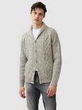 Rodd & Gunn North East Valley Wool Blend Shawl Neck Cardigan, Vapour