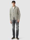 Rodd & Gunn North East Valley Wool Blend Shawl Neck Cardigan, Vapour