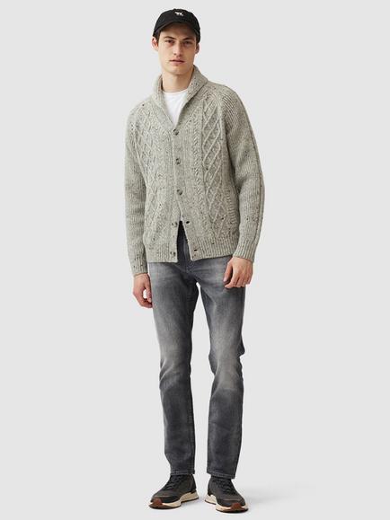 Rodd & Gunn North East Valley Wool Blend Shawl Neck Cardigan - view 2, Vapour