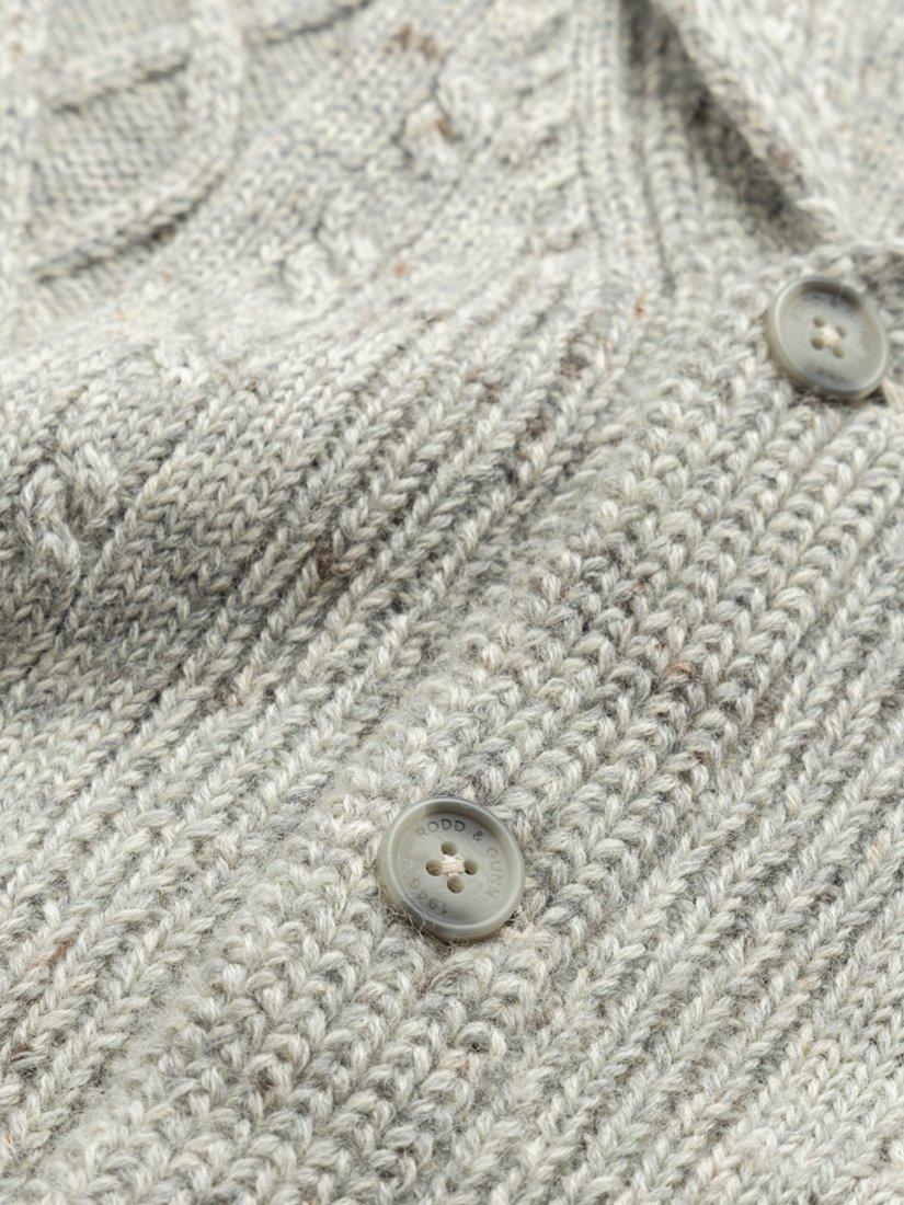 Product image 5 of 5, which shows Rodd & Gunn North East Valley Wool Blend Shawl Neck Cardigan, Vapour, M