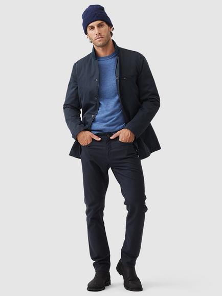 Rodd & Gunn Ferndale Traceable New Zealand Merino Round Neck Jumper - view 2, Ocean