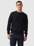 Rodd & Gunn Christchurch Wool Cashmere Crew Neck Jumper, Midnight