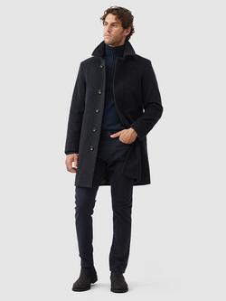 Rodd & Gunn Calderwell Traceable New Zealand Merino Zip Neck Jumper - view 2, Midnight