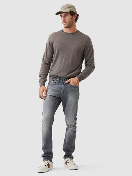 Rodd & Gunn Ferndale Traceable New Zealand Merino Round Neck Jumper - view 2, Cinnamon