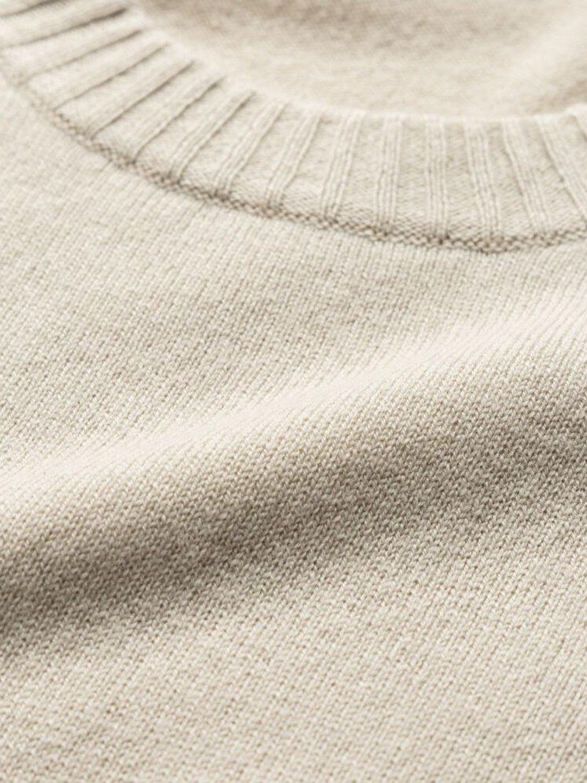 Product image 5 of 5, which shows Rodd & Gunn Christchurch Wool Cashmere Crew Neck Jumper, Natural, XS