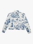Deus ex Machina Dream Machine Yardage Printed Trucker Jacket, Indigo