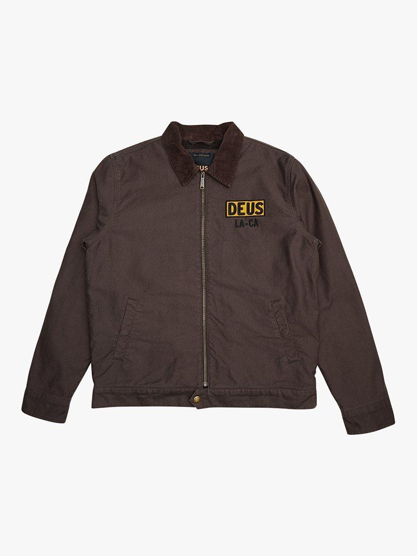 Deus ex Machina Super Stitious Bomber Jacket Chocolate Brown