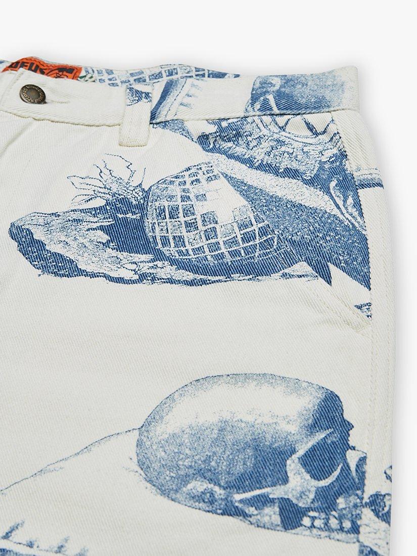 Product image 3 of 3, which shows Deus ex Machina Dream Machine Yardage Printed Trousers, Indigo, 32R
