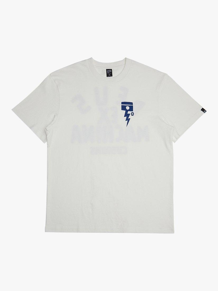 Deus ex Machina Piston Organic Cotton T-Shirt, Vintage White