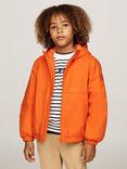 Tommy Hilfiger Kids' Lightly Padded Jacket, Orange Thunder