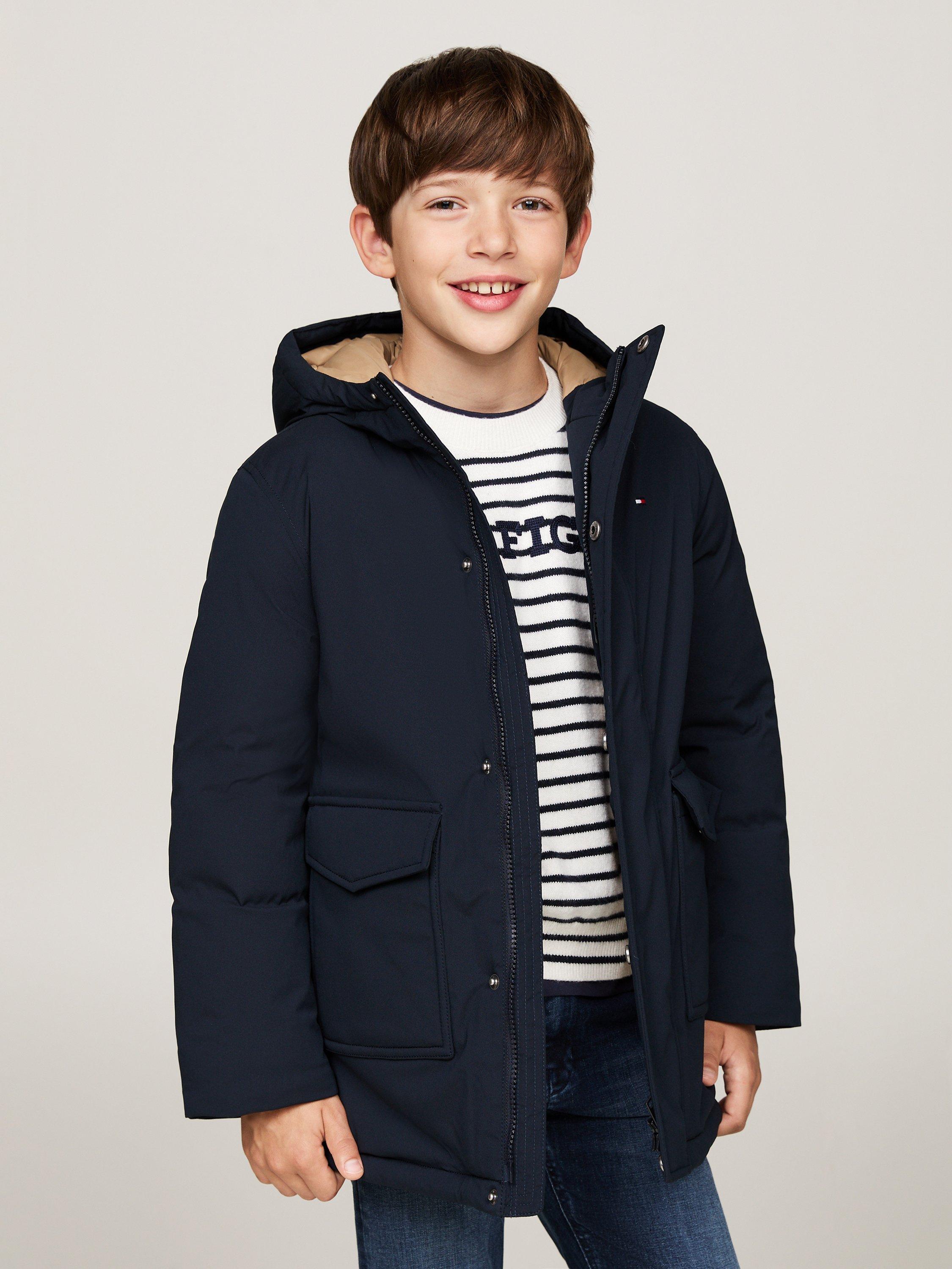 Boys tommy hilfiger coats hot sale