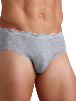 sloggi Basic Midi Briefs, Pack of 2, Grey, Grey