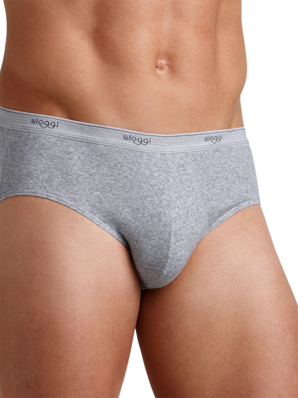 sloggi Basic Midi Briefs, Pack of 2, Grey, Grey