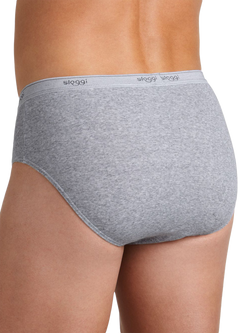 sloggi Basic Midi Briefs, Pack of 2, Grey - view 2, Grey