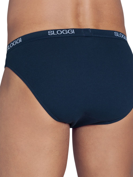 sloggi Basic Midi Briefs, Navy Blue - view 2, Navy