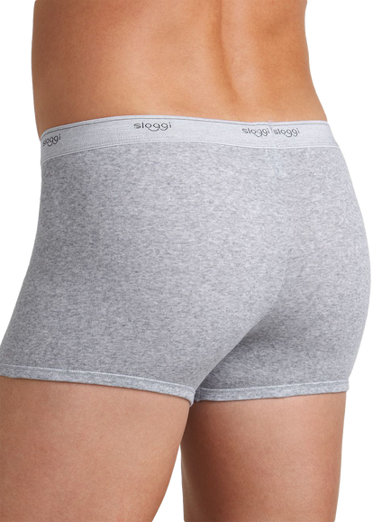 sloggi Basic Cotton Blend Shorts, Pack of 2, Grey - view 2, Grey
