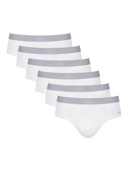 sloggi GO ABC Briefs, Pack of 6, White
