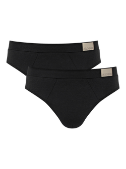 sloggi Go Natural Briefs, Pack of 2, Black