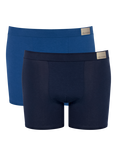sloggi GO Natural Short Briefs, Pack of 2, Navy/Blue