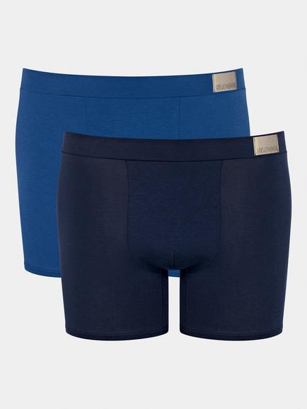 sloggi GO Natural Short Briefs, Pack of 2, Navy/Blue