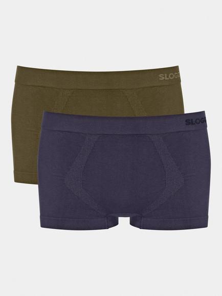 sloggi GO Smooth Hipster Briefs, Pack of 2, Navy/Khaki
