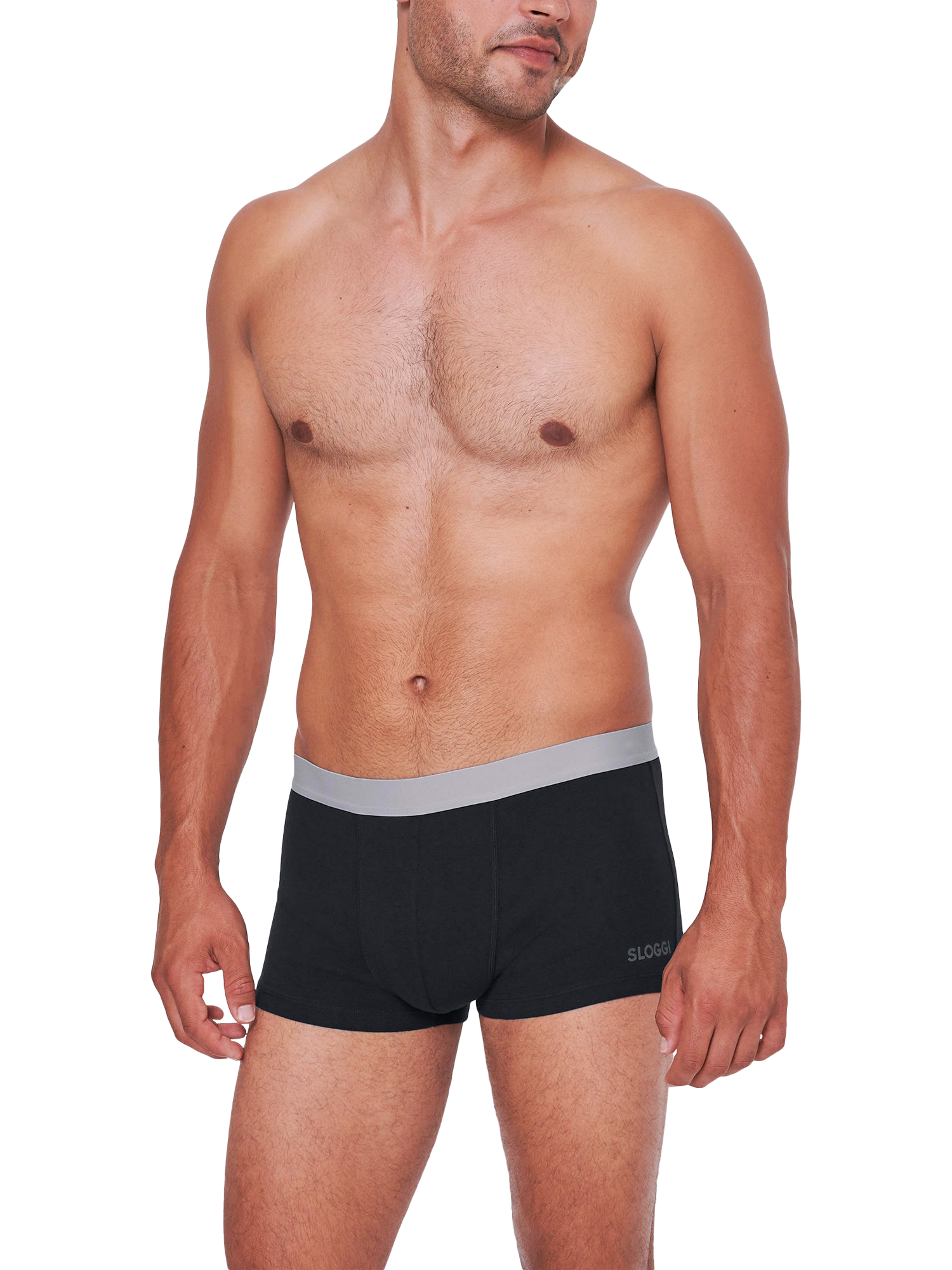 Product image 2 of 5, which shows sloggi GO ABC Hipster Briefs, Pack of 6, Black, XS