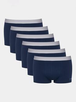 sloggi GO ABC Hipster Briefs, Pack of 6, Navy