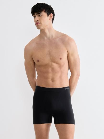 sloggi Go Smooth Cotton Blend Short Briefs, Pack of 2, Black - view 2, Black
