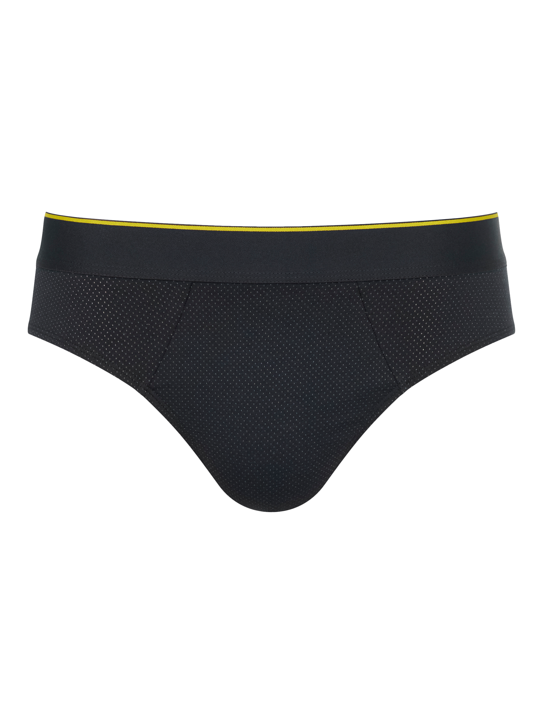 Product image 5 of 6, which shows sloggi Ever Airy Cotton Briefs, Pack of 2, Black/Grey, S