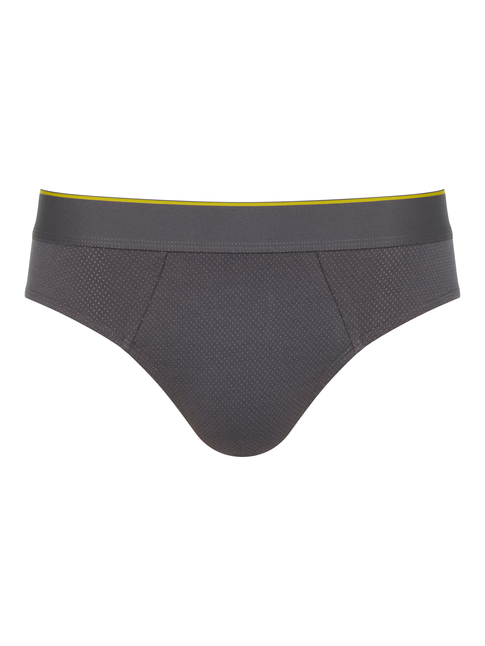 Product image 6 of 6, which shows sloggi Ever Airy Cotton Briefs, Pack of 2, Black/Grey, S