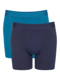 sloggi EVER Airy Short Briefs, Pack of 2, Navy/Teal