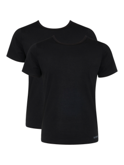 sloggi GO ABC O-Neck T-shirts, Pack of 2, Black