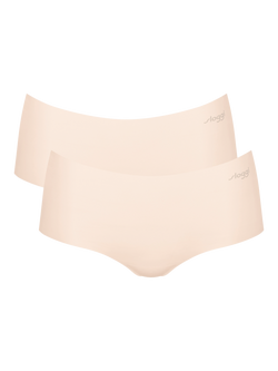 sloggi ZERO Microfibre Short Knickers, Pack of 2, Angora