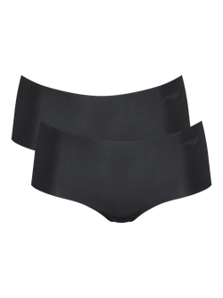 sloggi ZERO Microfibre Short Knickers, Pack of 2, Black