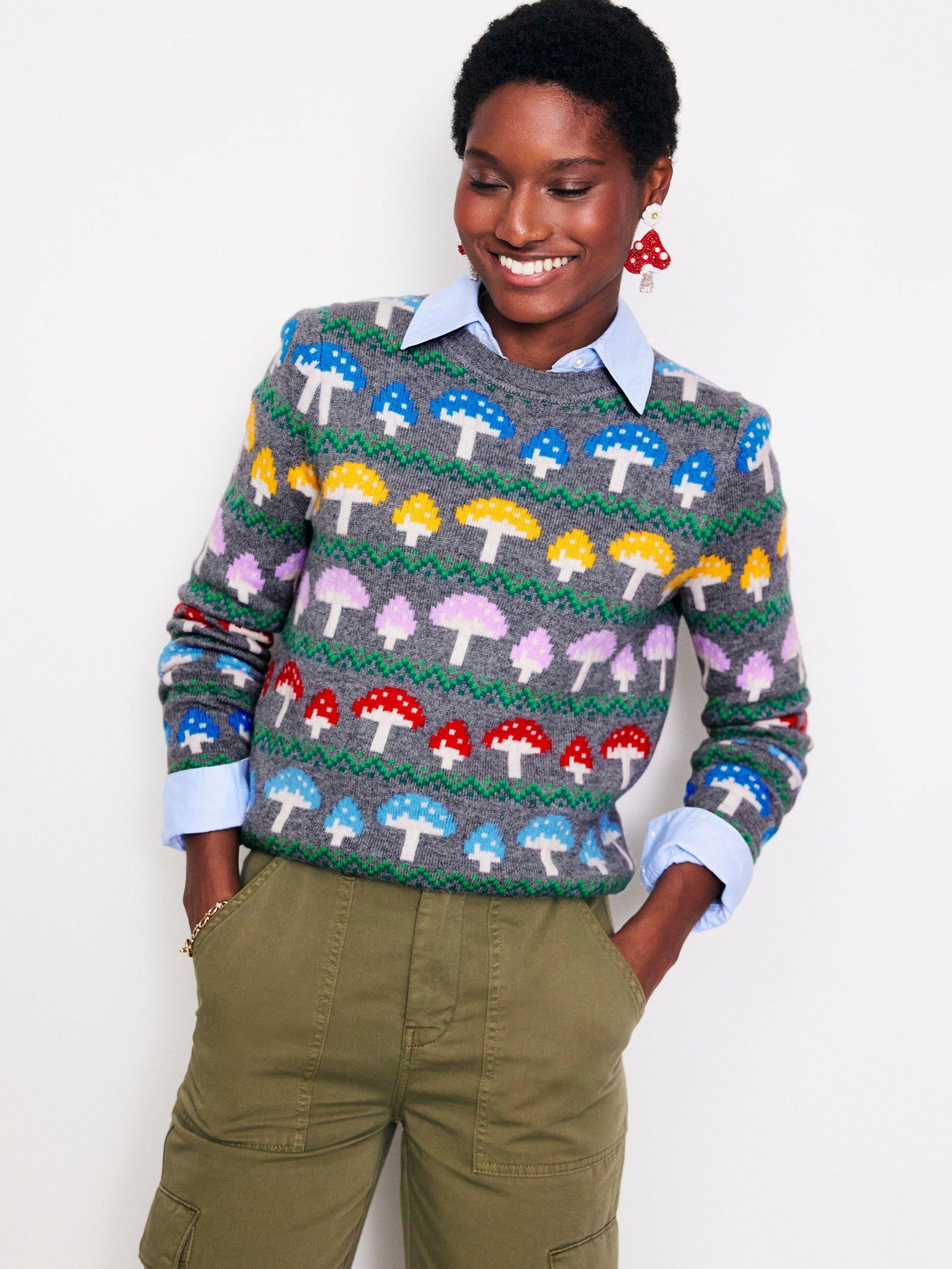 Boden fair isle sweater clearance