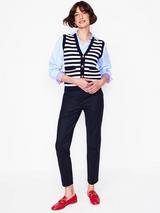 Phase Eight Caddie Floral Cropped Tailored Trousers, Blue