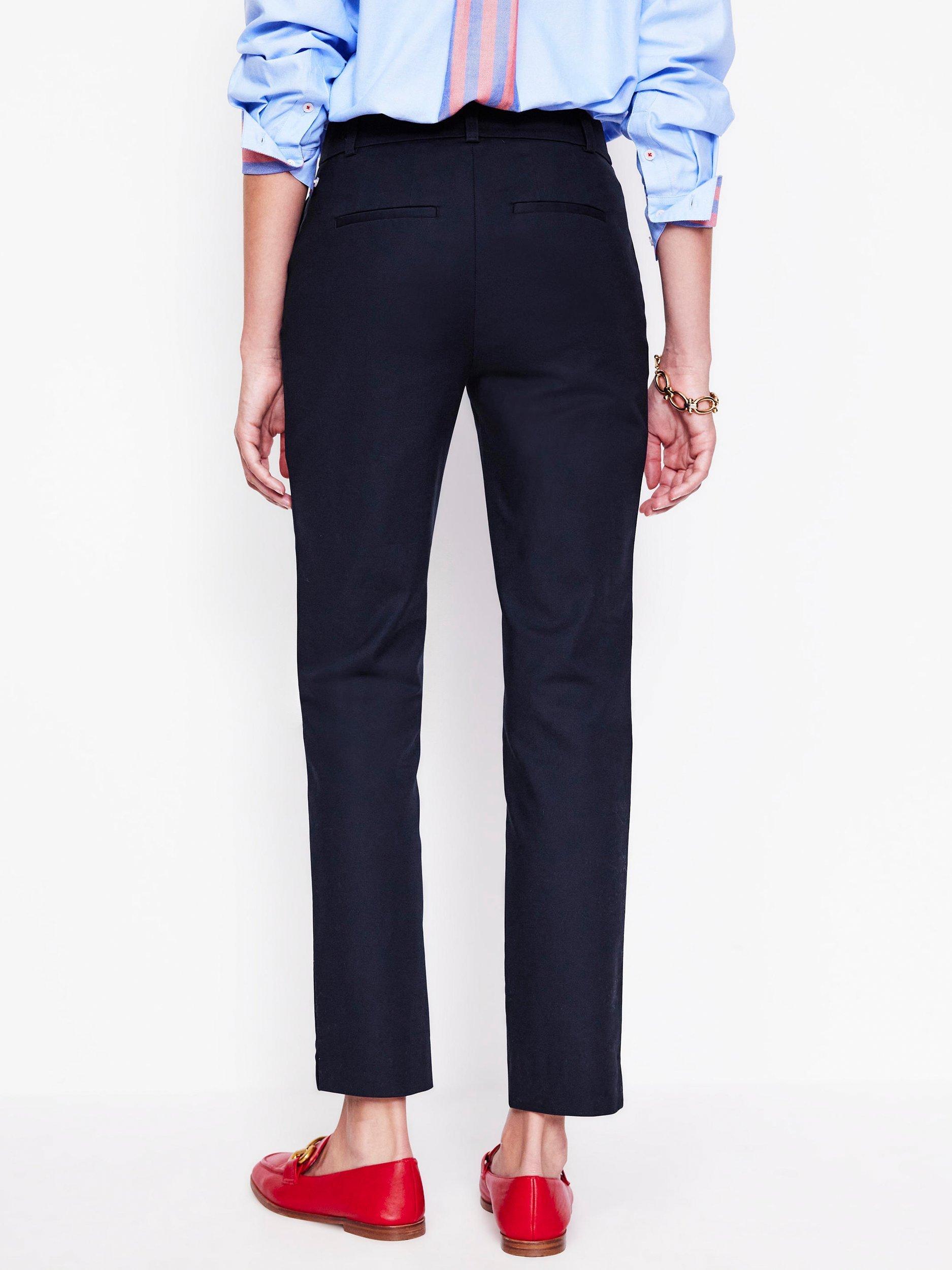 Product image 3 of 3, which shows Boden Mayfair 7/8 Trousers, Navy, 18
