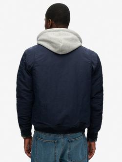 Superdry Bomber Jacket, Eclipse Navy - view 2, Eclipse Navy