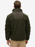 Superdry Expedition Borg Hybrid Jacket, Olive Green